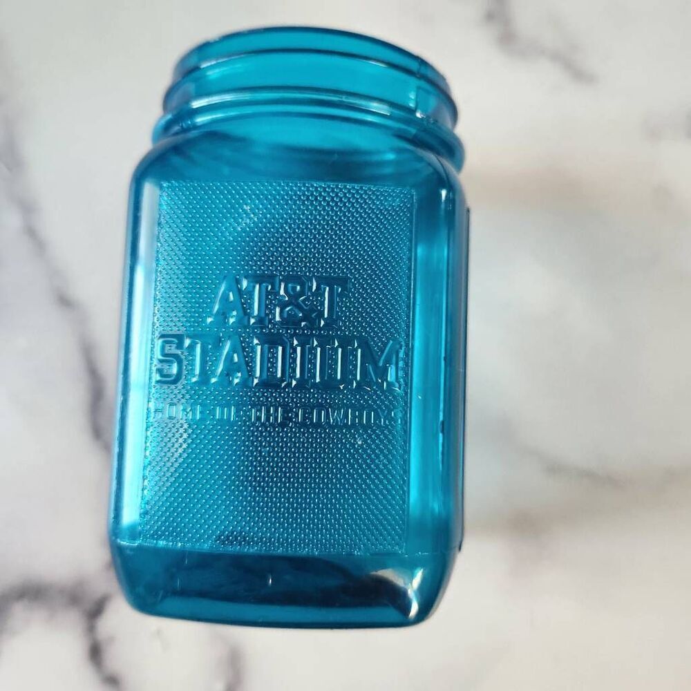 AT&T stadium Dallas cowboys Texas mason jar lightweight plastic blue cup